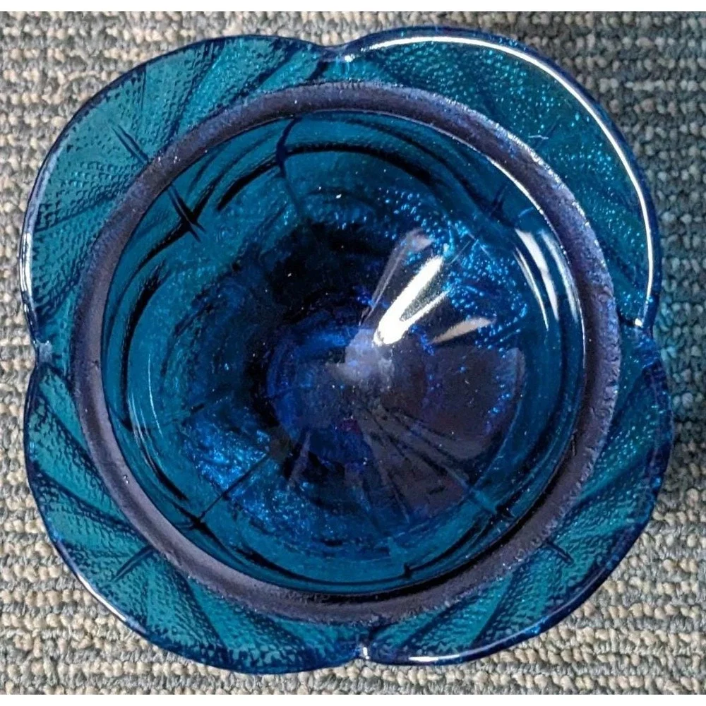 Vintage Viking Glass Epic Glimmer Leaf Fairy Lamp Base ONLY Bluenique Sticker